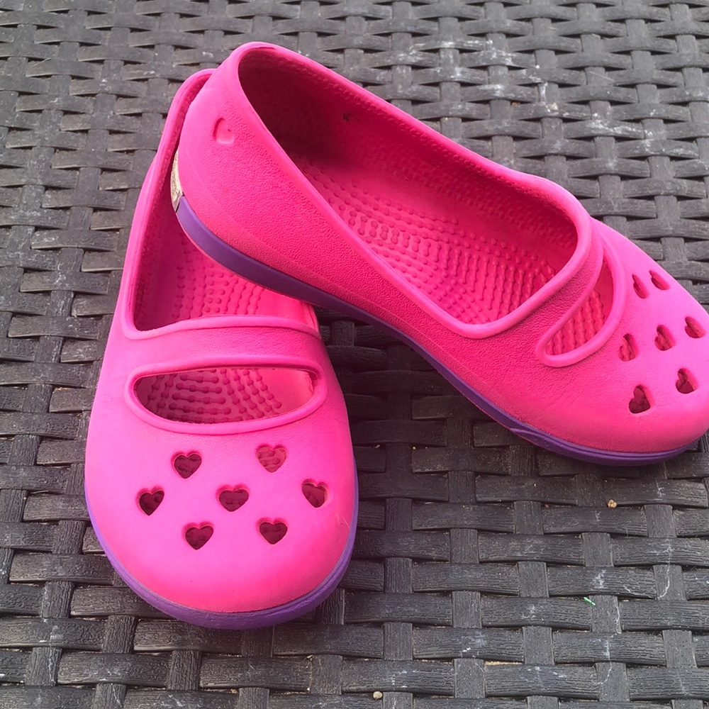 Crocs girls slip on Maryjanes
